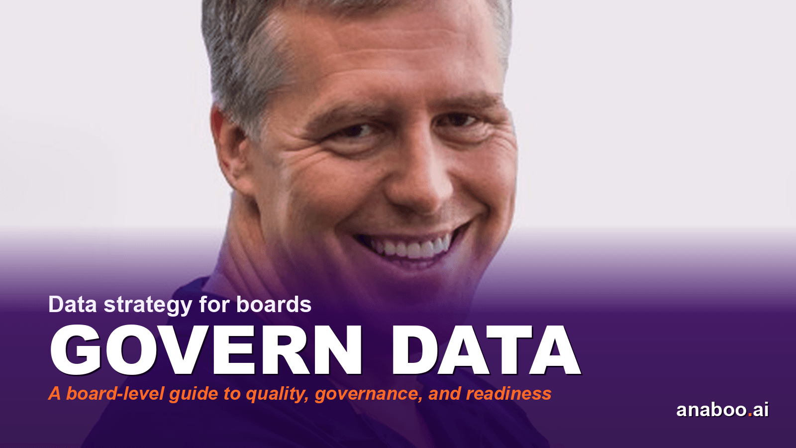 Boardroom executives reviewing data governance dashboards on large screens in a modern corporate meeting room