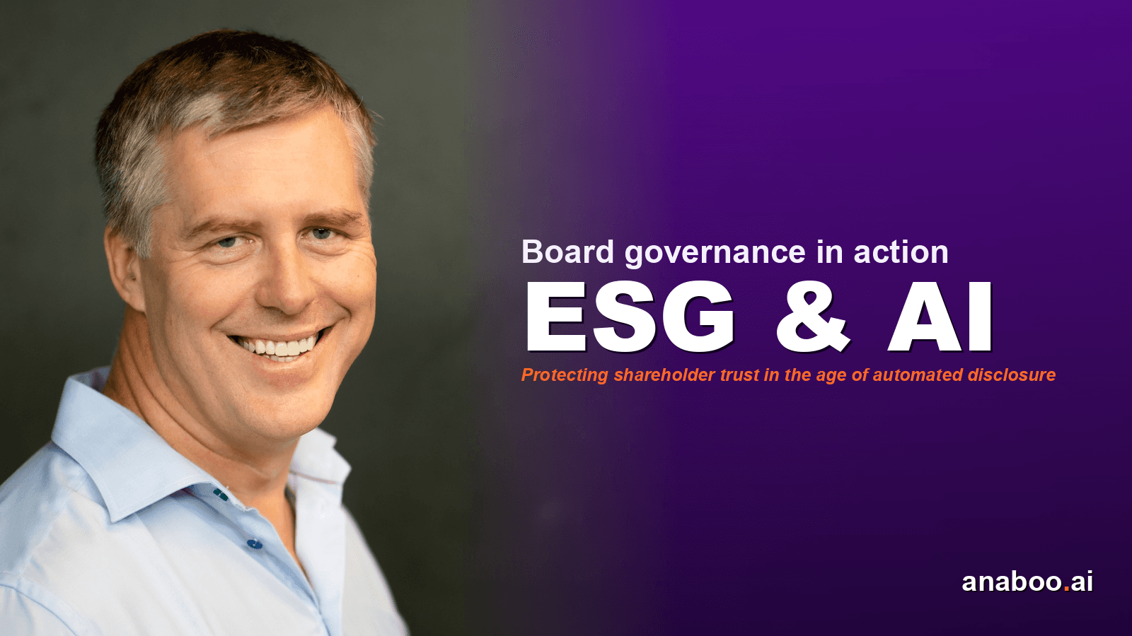 Boardroom with executives reviewing ESG data dashboards and investor disclosure reports on large screens