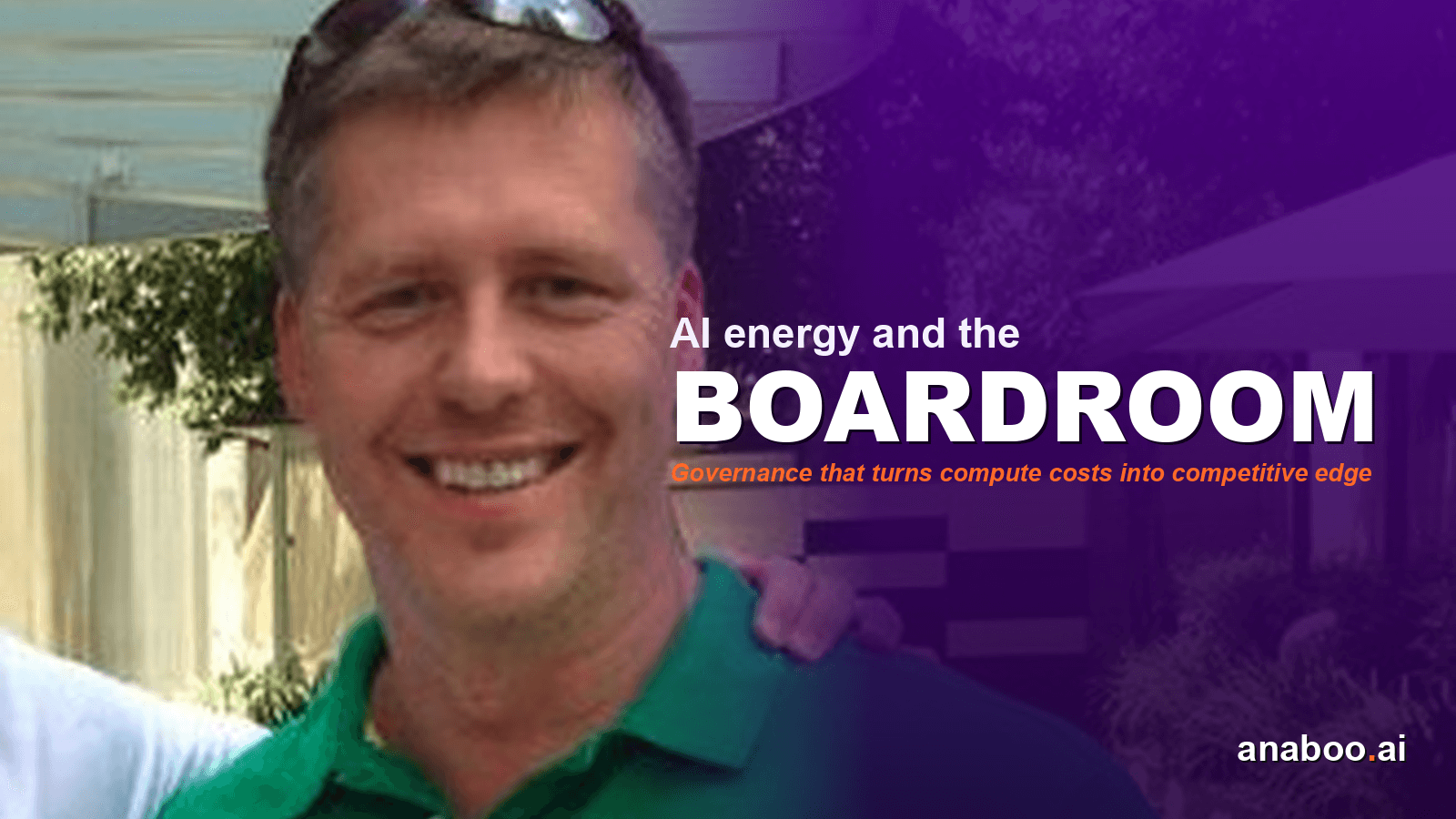 Board of directors in a modern boardroom reviewing energy and carbon KPI dashboards displayed on large screens