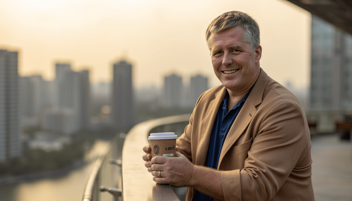 Business leader in conversation with a team about AI adoption, building confidence and trust in the workplace