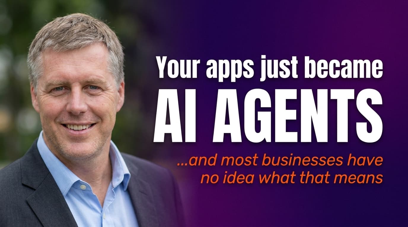 Brett Alegre-Wood with headline: Google just turned every app into an AI agent, is your business ready