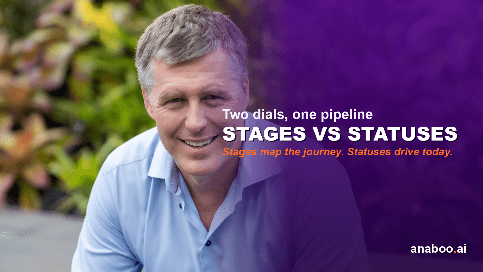 Brett Alegre-Wood explaining the difference between lifecycle stages and lead statuses in a CRM sales pipeline